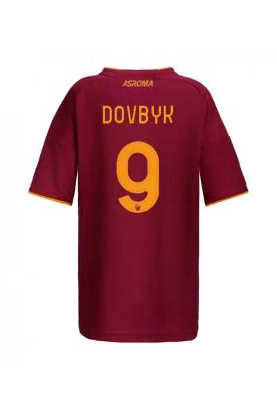 AS Roma Artem Dovbyk #9 Jalkapallovaatteet Naisten Kotipaita 2025-26 Lyhythihainen AS Roma Artem Dovbyk #9 Jalkapallovaatteet Naisten Kotipaita 2025-26 Lyhythihainen